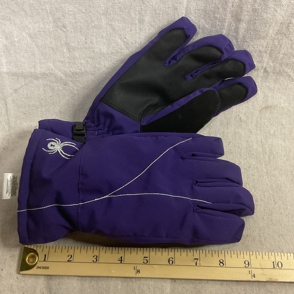 Spider Purple Winter Sports Gloves for Kids - Picture 1 of 5